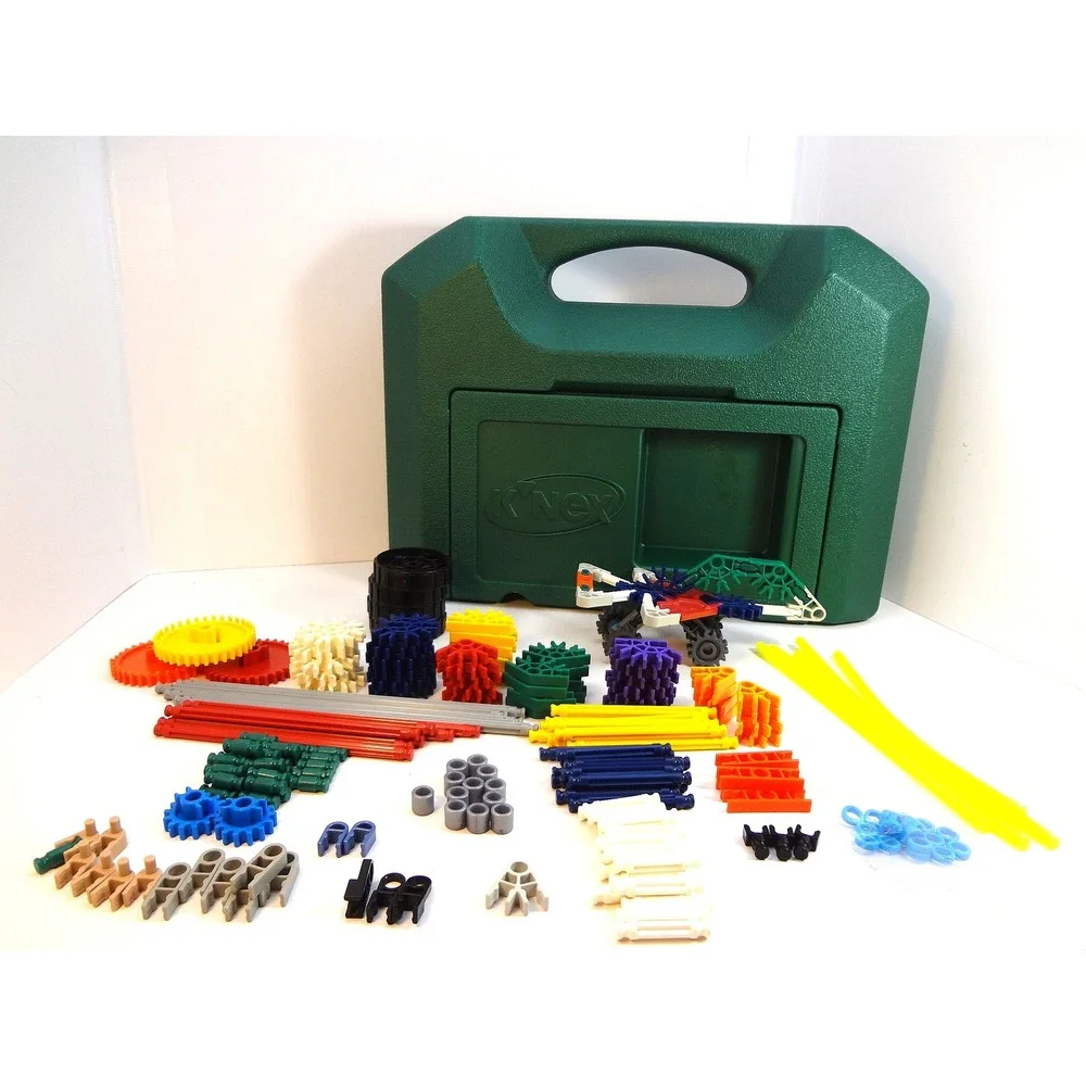 K'NEx Building Toy Set Construction Kit‎ Storage Case and Assorted Pieces